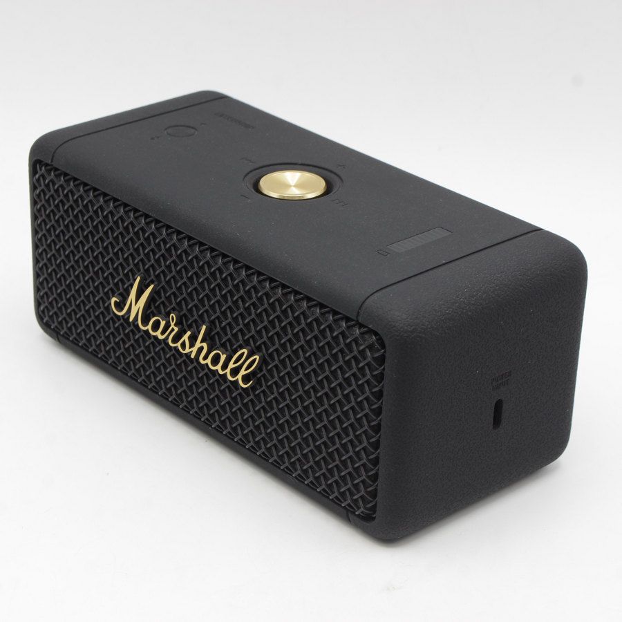スピーカー・ウーファー Marshall emberton black Marshall Embertonレビュー！ ギター音が映えるBluetooth