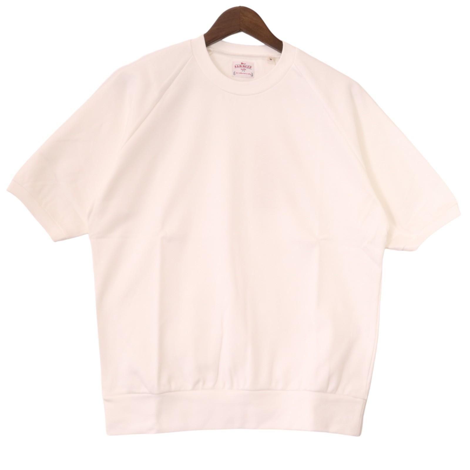 新品 Der SAMMLER SOLO / GIM TEE SOLID OPTIAL WHITE ディアザムラーソロ ジム ソリッド クルーネック コットン Tシャツ 半袖 カットソー 110-571-05 表記サイズS　【2408】