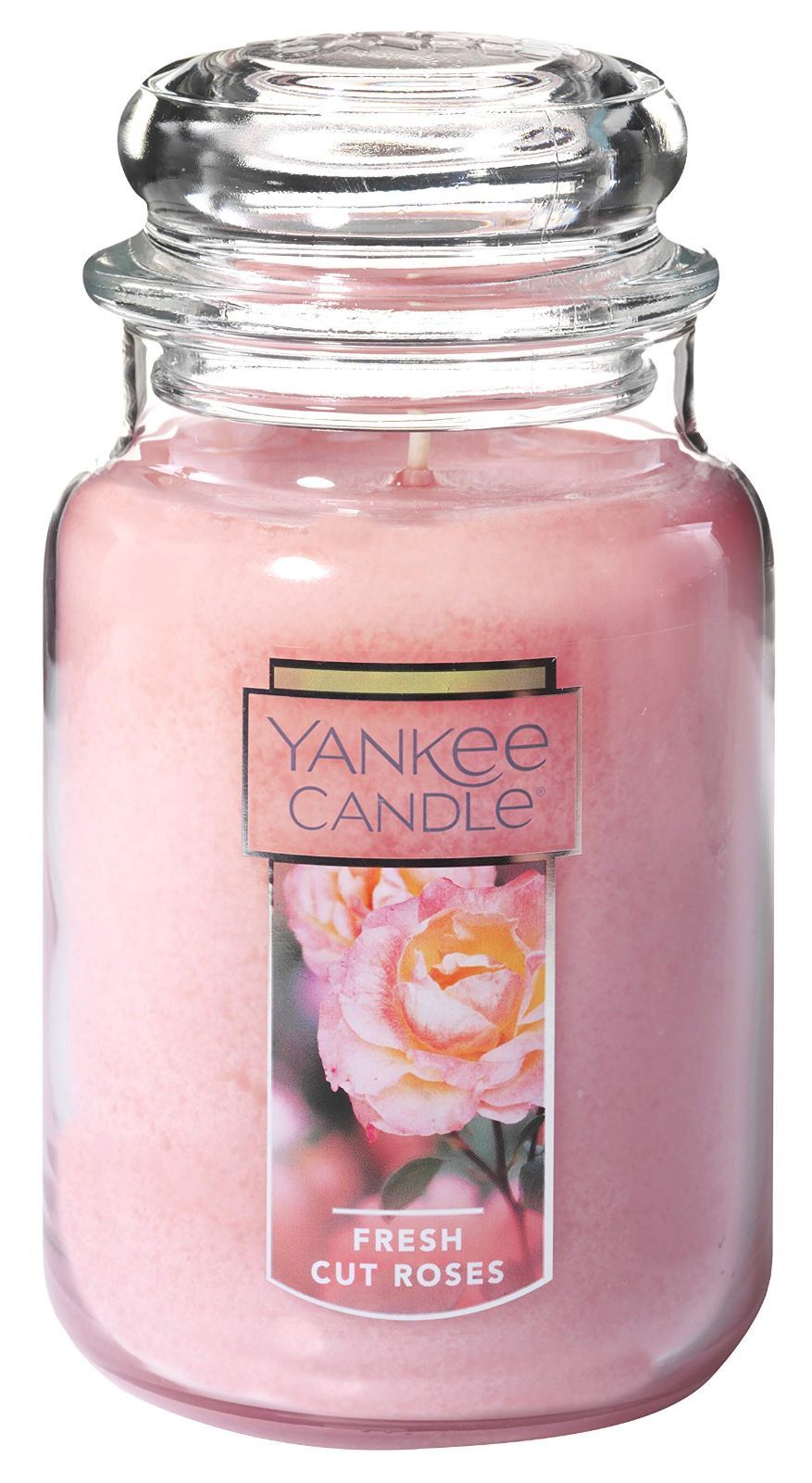在庫処分 ジャータイプ ヤンキーキャンドル Lサイズ 燃焼時間約110~150時間 アメリカ製 YANKEECANDLE フレッシュカットローズ