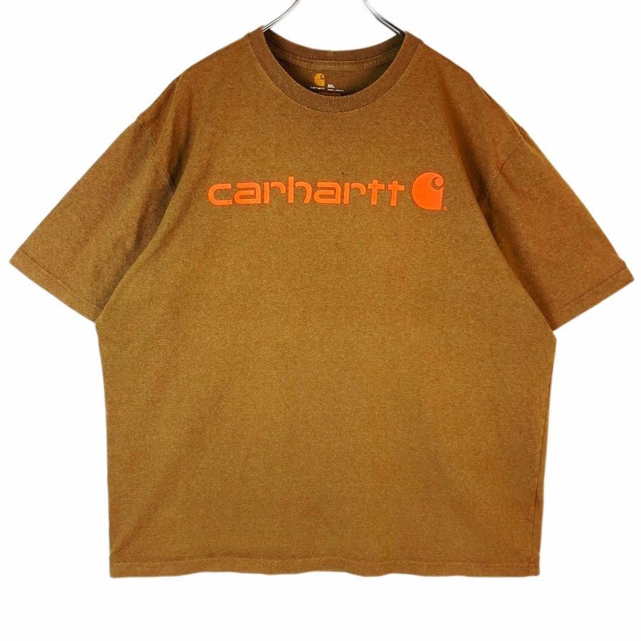 カーハートCarhartt半袖Tシャツロゴプリント両面プリント茶色ブラウンオレンジORIGINAL FITオリジナルフィットvintageヴィンテージ40621  - メルカリ