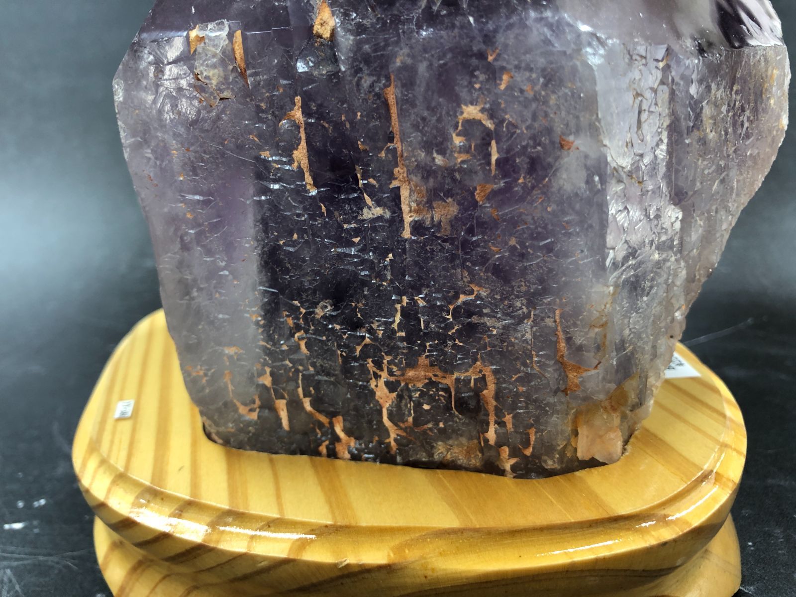 MAS◾️サウラライトアメジスト＋MGM証明書(追送分) アメジストポイント台座付き （マラバ鉱山産）5.5㎏ - メルカリ