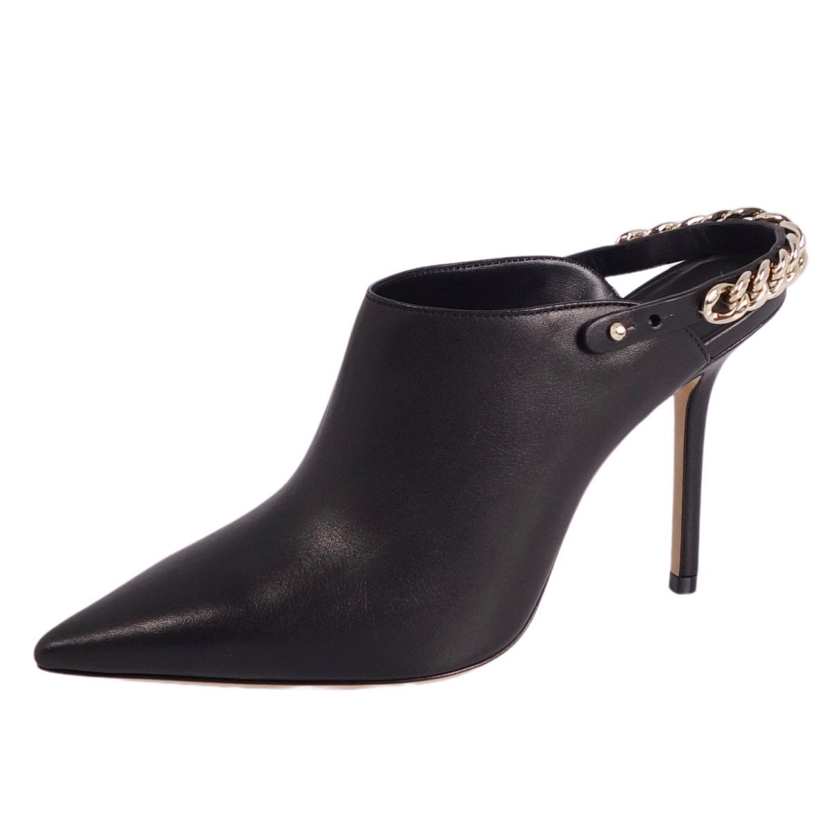 ジミーチュウ JIMMY CHOO パンプス バックストラップ チェーン