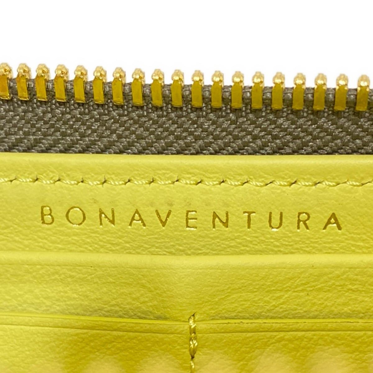 BONAVENTURA(ボナベンチュラ) 長財布美品 - ピンクベージュ ラウンドファスナー レザー - メルカリ