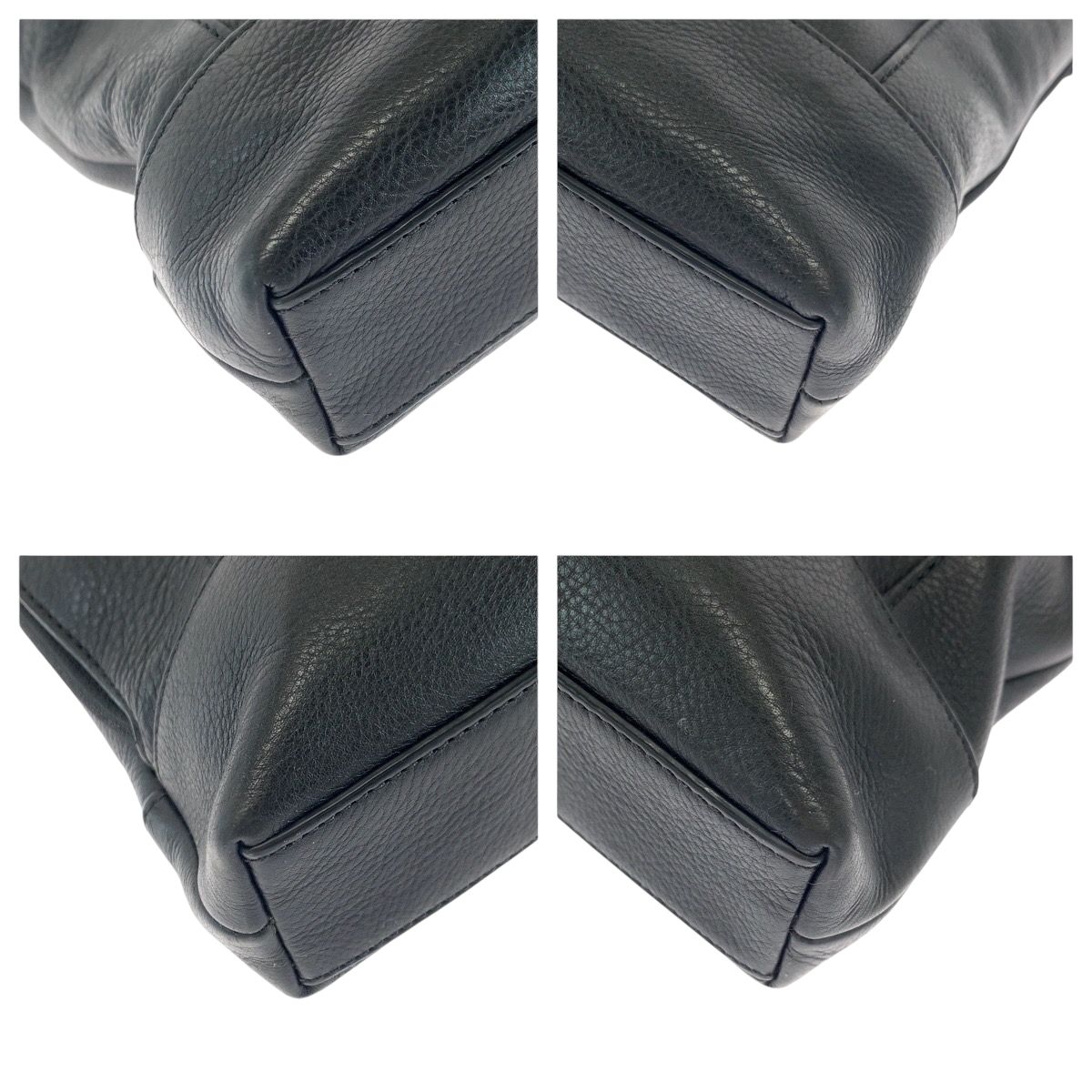 美品 COACH コーチ 男女兼用 ブラック 黒 シルバー金具 レザー  