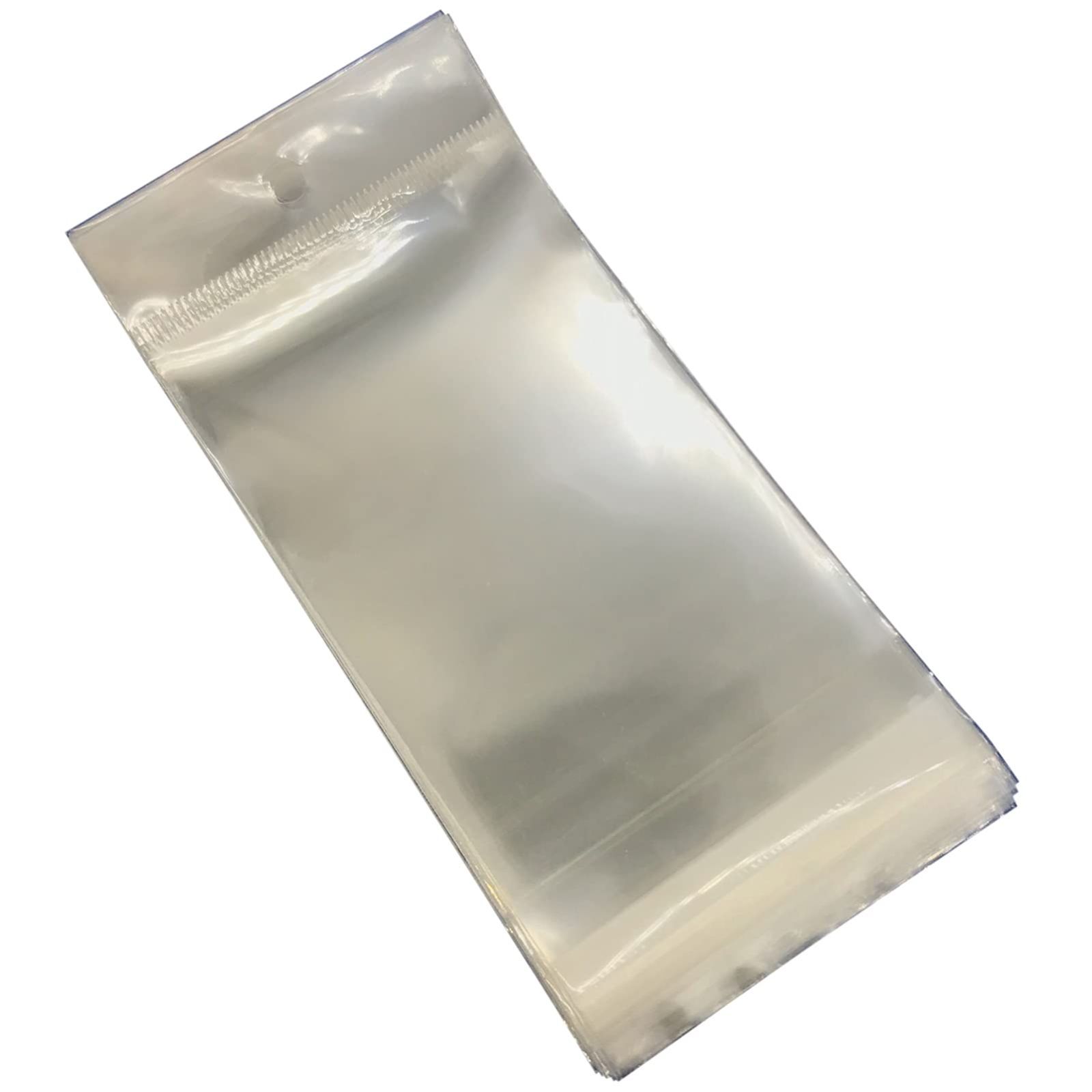 ActiveIsland ヘッダー袋 opp 吊り下げ用 フック穴 テープ付き 小物 商材 a537 透明袋200枚 内径7×10cm
