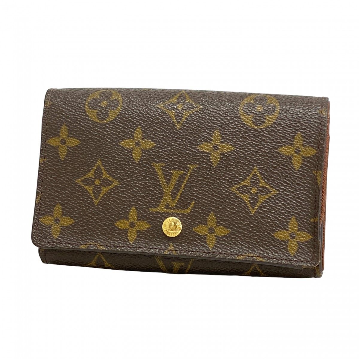 エコ割！付属品なしルイヴィトン ポルトモネ トレゾール 正規品保証2676 LOUIS VUITTON モノグラム ポルトモネビエトレゾール 廃盤モデル