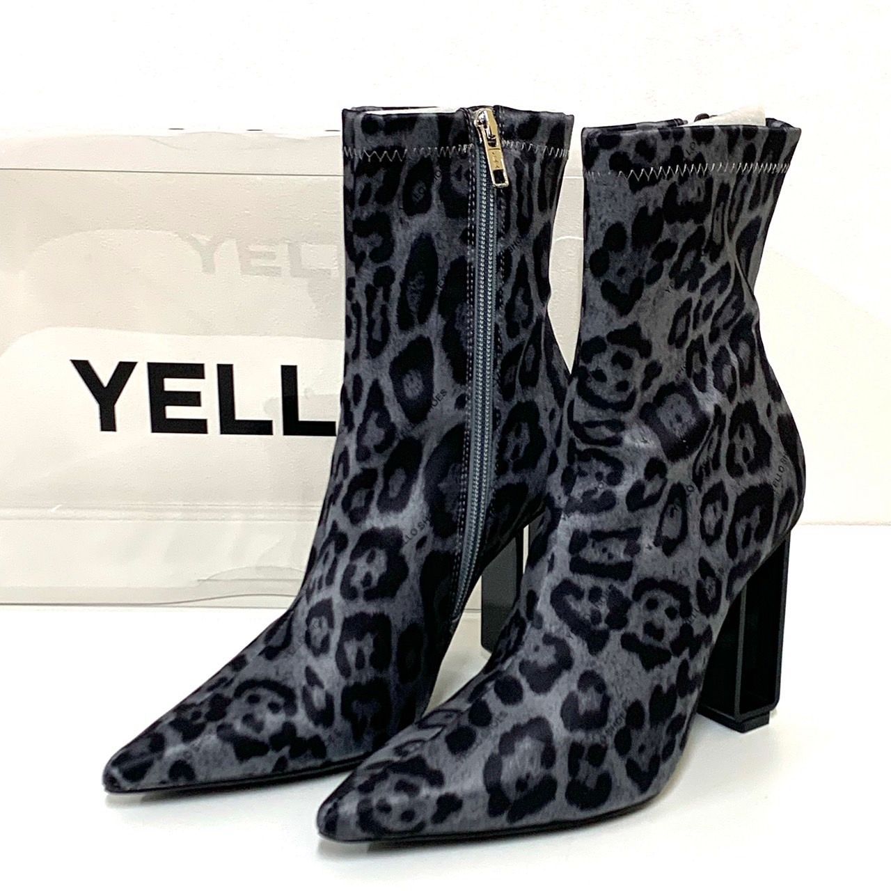 YELLO ヒョウ柄 レオパード ブーツ YELLO ヒョウ柄 レオパード ブーツ yello 星あや 豹柄 ブーツ