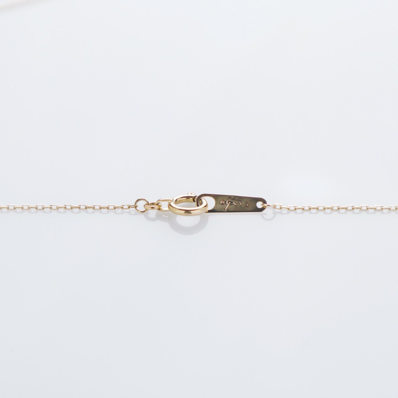 agete アガット K18 ダイヤモンド D.0.05ct ネックレス - c.2000s 