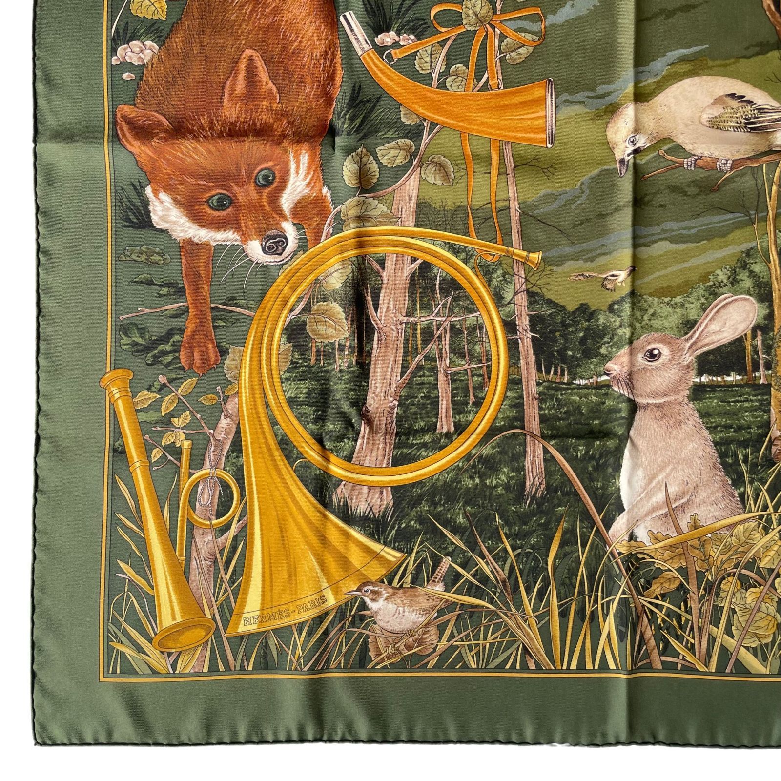 新品同様/極美品】HERMES エルメス カレ90 森の狩猟 タグ付き