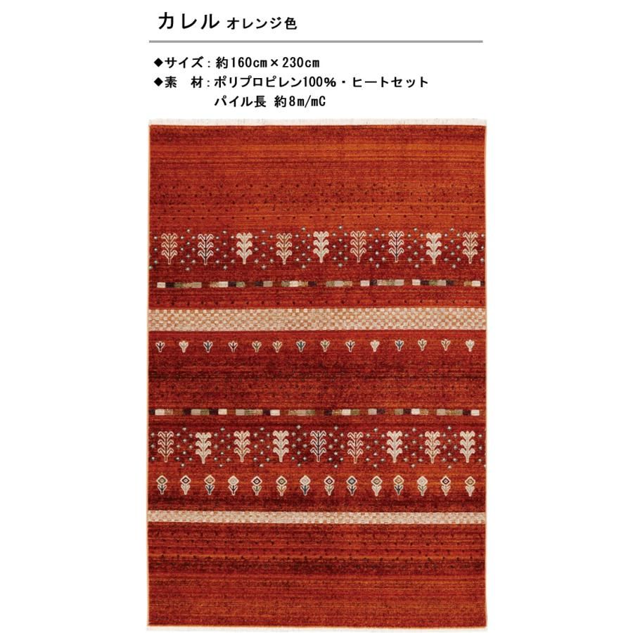 ラグ カーペット 絨毯 160×230cm オレンジ色 長方形 ウィルトン織 ホットカーペットOK KARERU 未開封新品 - メルカリ