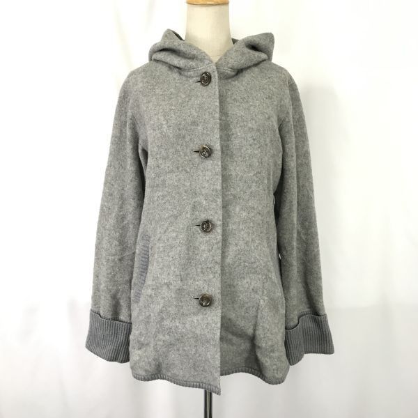 SCAPA/スキャパ★フード付きコート【レディース40/L程度/gray/グレー】ルック製/ブルゾン/アウター/Coat/Jacket/Jumper◆zBH669  #BUZZBERG