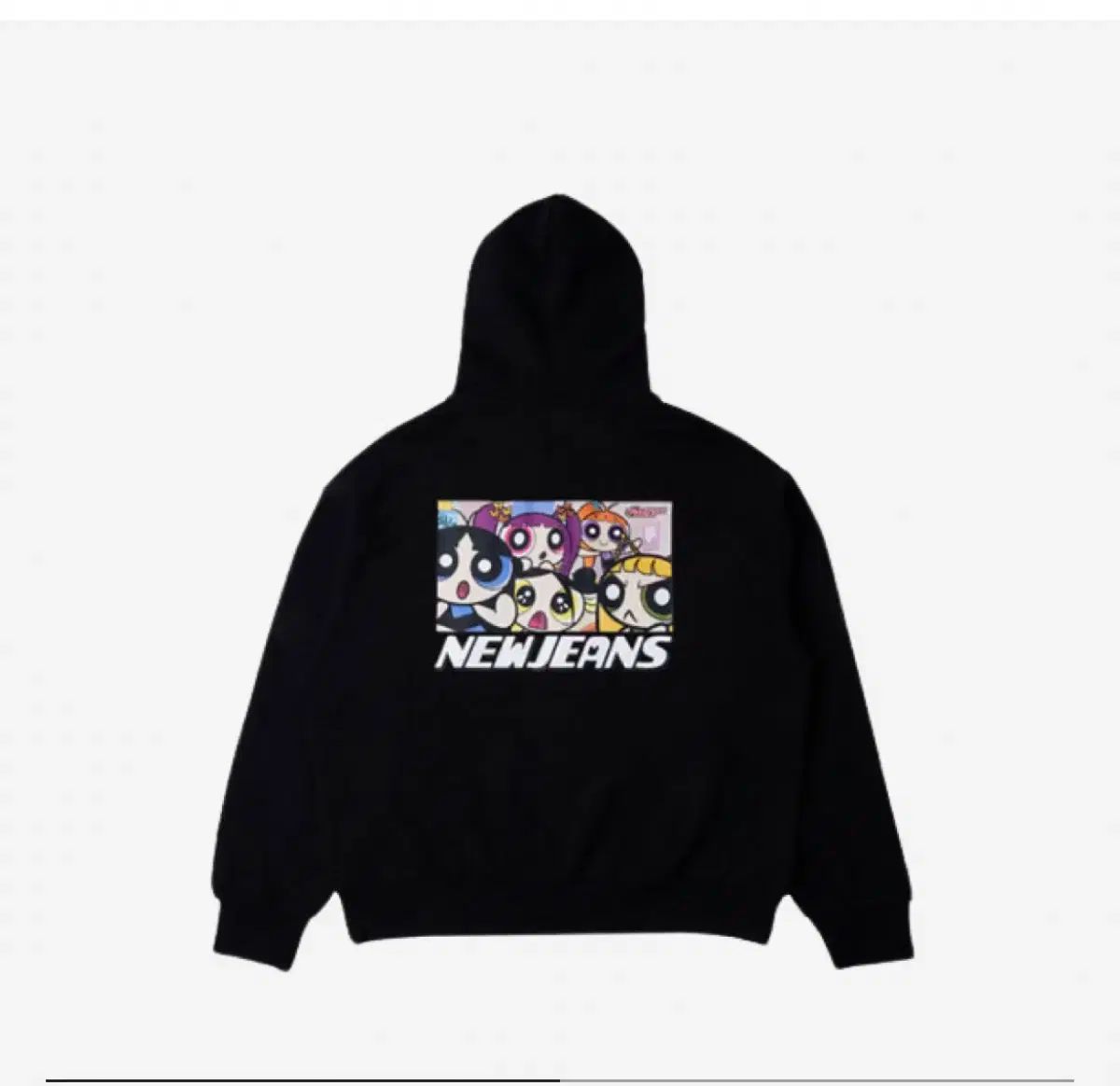 THE POWERPUFF GIRLS x NJ FULL-ZIP HOODED SWEATSHIRT (BLACK