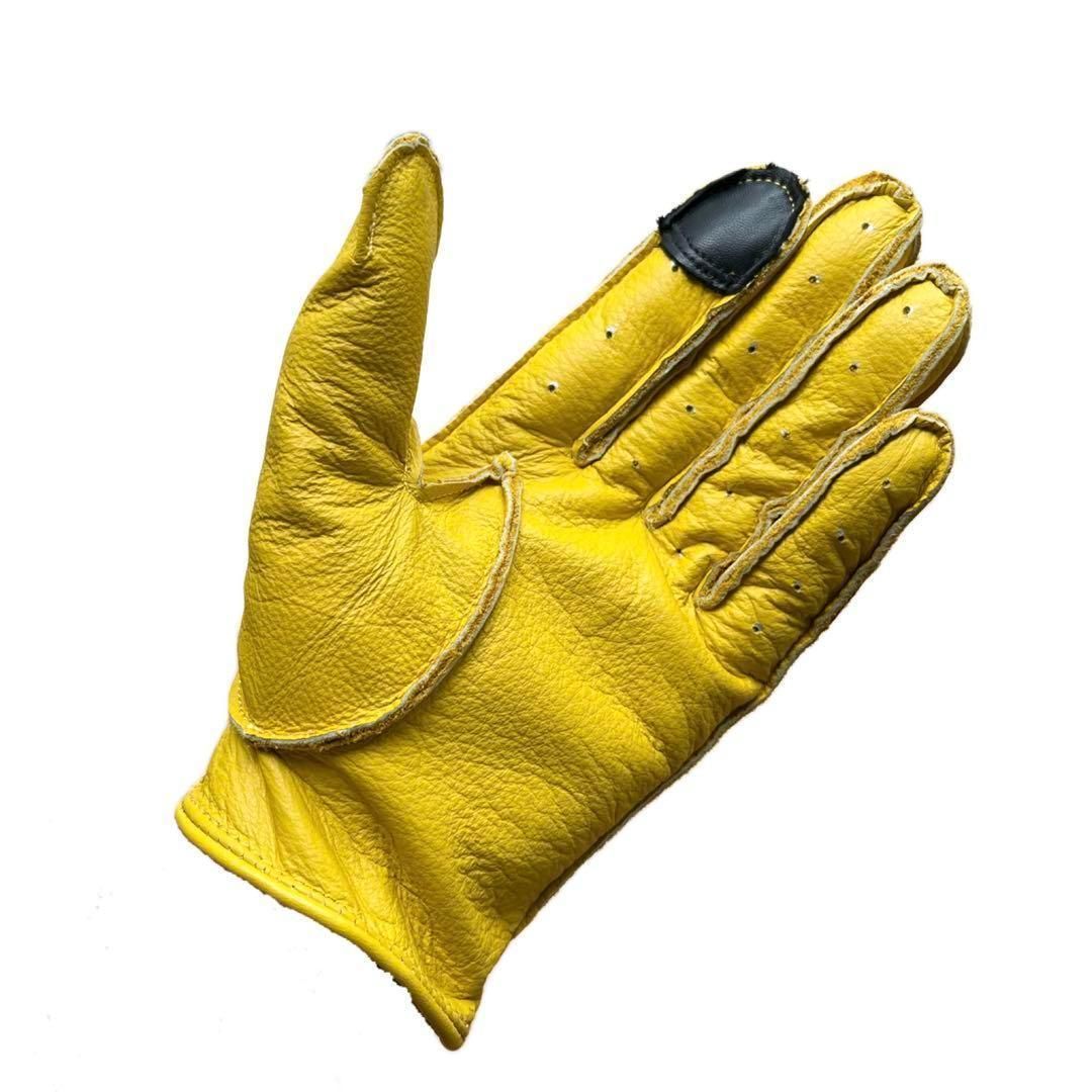 ハーレー・レブル等 バイクグローブ ヴィンテージレザー