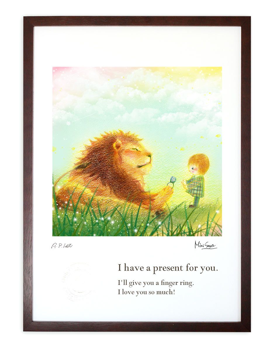 ヘザーブラウン Surfing swell 絵画 額付き ヘザーブラウン Surfing