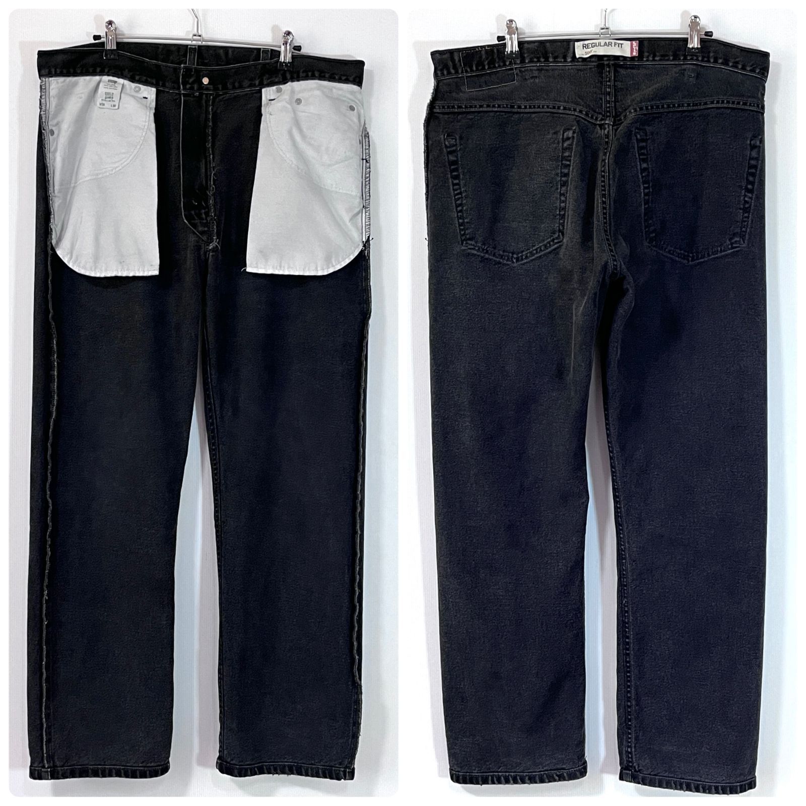 00s Levi's リーバイス 505 W38L30 38x30 濃いめ 後染め ブラック