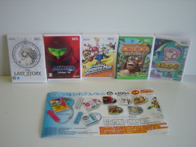 ♯iov18EE任天堂Wiiリアルフィギュアコレクション6全5種 ガシャポン