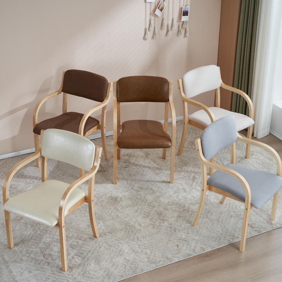 目玉新作】ベージュ ダイ ニングチェア 木製 椅子 介護チェア イス