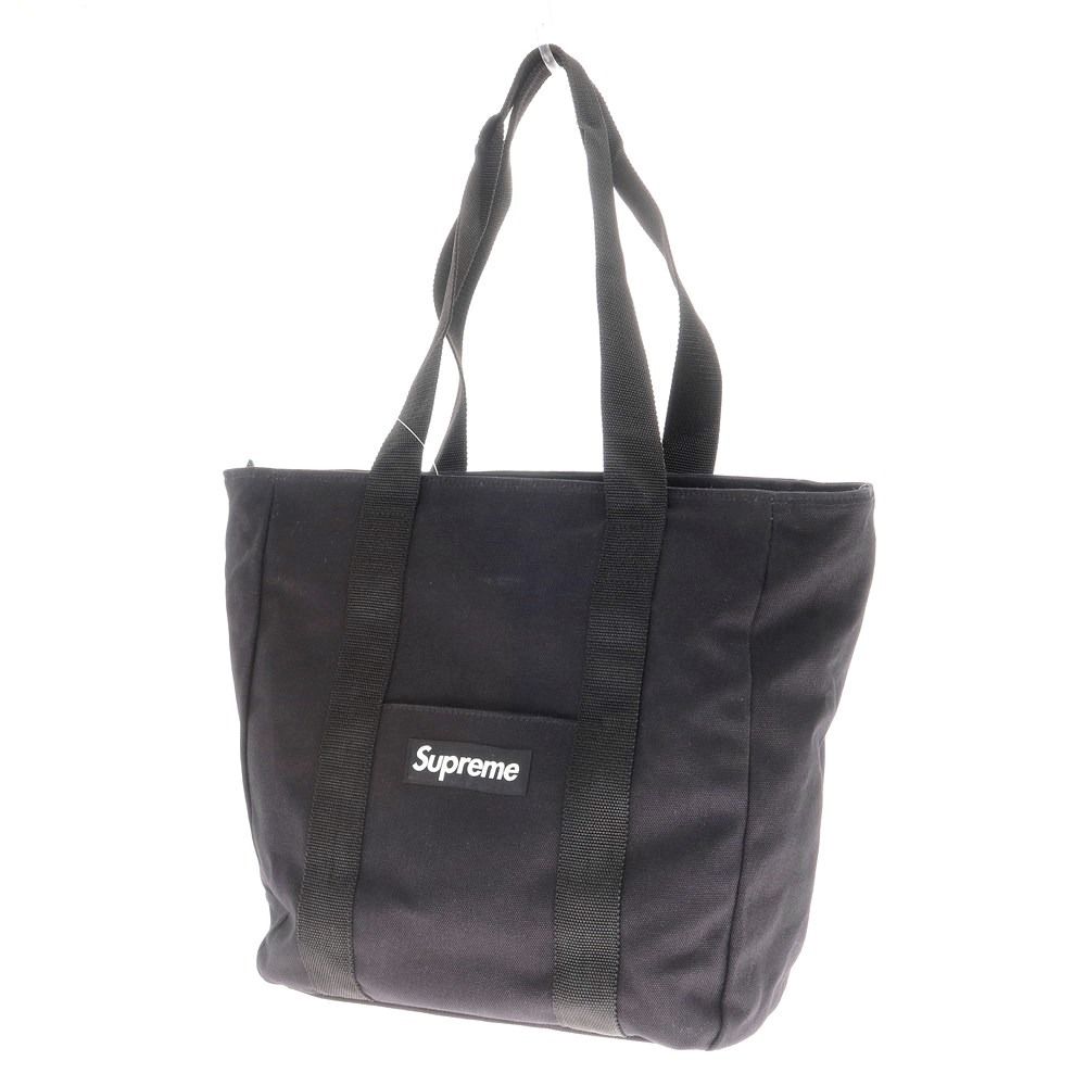 Supreme Canvas Tote Black 黒 トートバッグ - トートバッグ