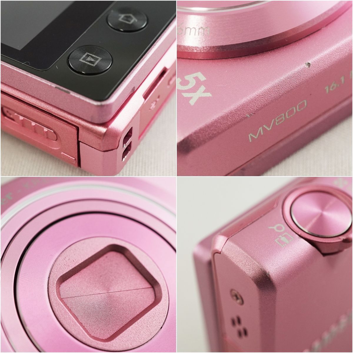 SAMSUNG MV800 デジタルカメラ USED美品 本体＋バッテリー 光学5倍