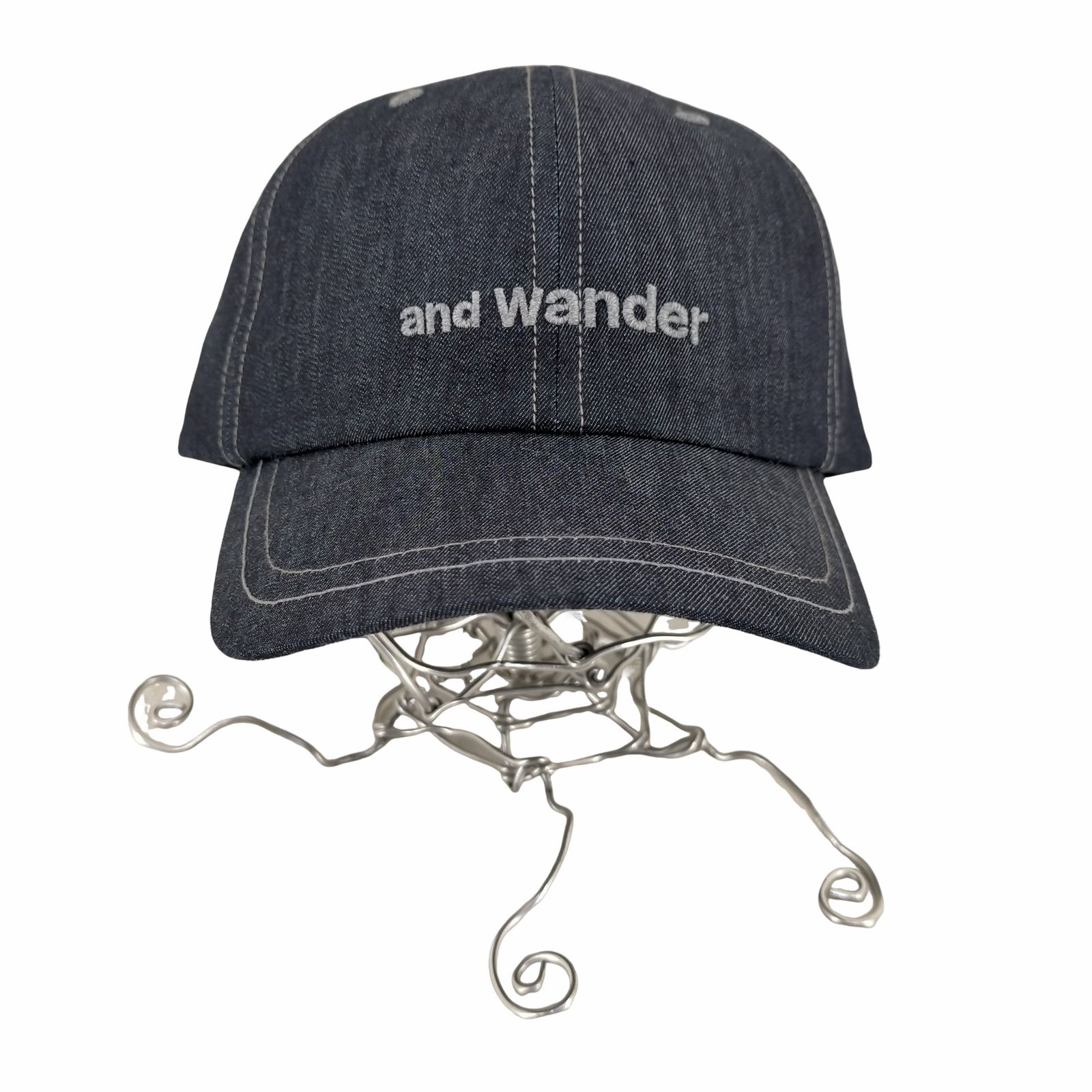 アンドワンダー and wander 128 dry denim cap メンズ 表記無 