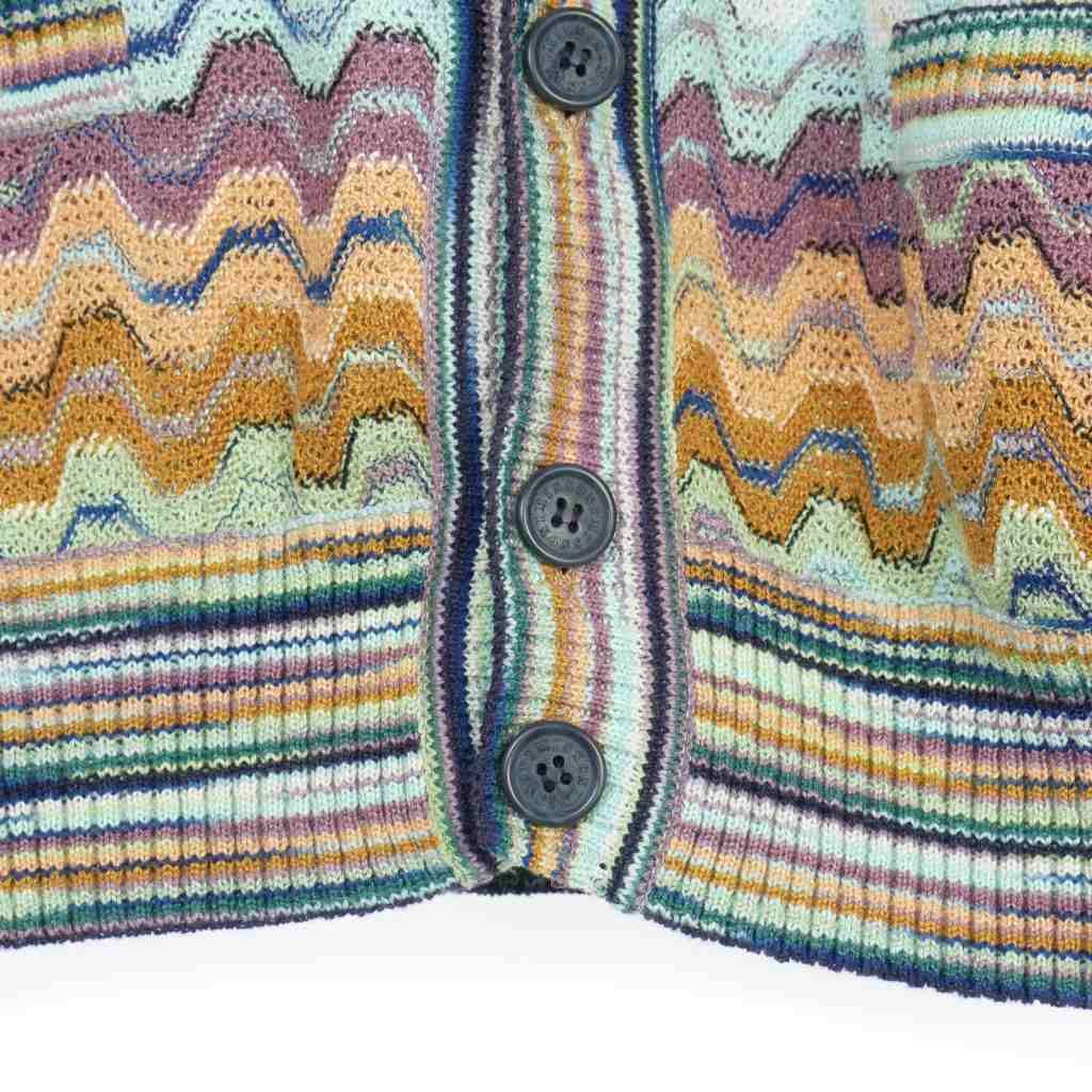ミッソーニ MISSONI ニット ベスト ジグザグ柄 52 マルチカラー