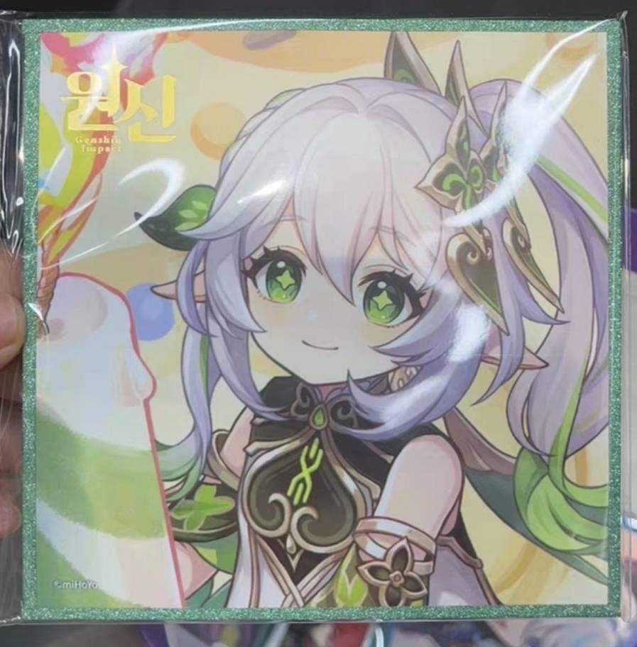 公式正規品　ナヒーダ　色紙　原神　韓国　hoyoland 特典