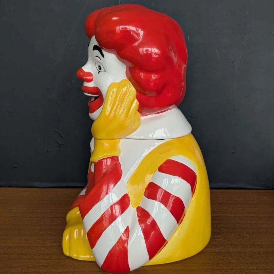 ルイ★マクドナルド ドナルド クッキージャー お菓子 小物入れ ビンテージ McDonald's Ronald Mcdonald Cookie Jar マクドナルド ロナルド
