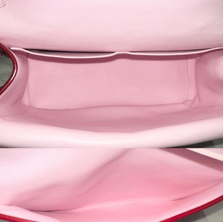 美品☆ ディオール ビーディオール 2way ハンドバッグ 赤 レザー