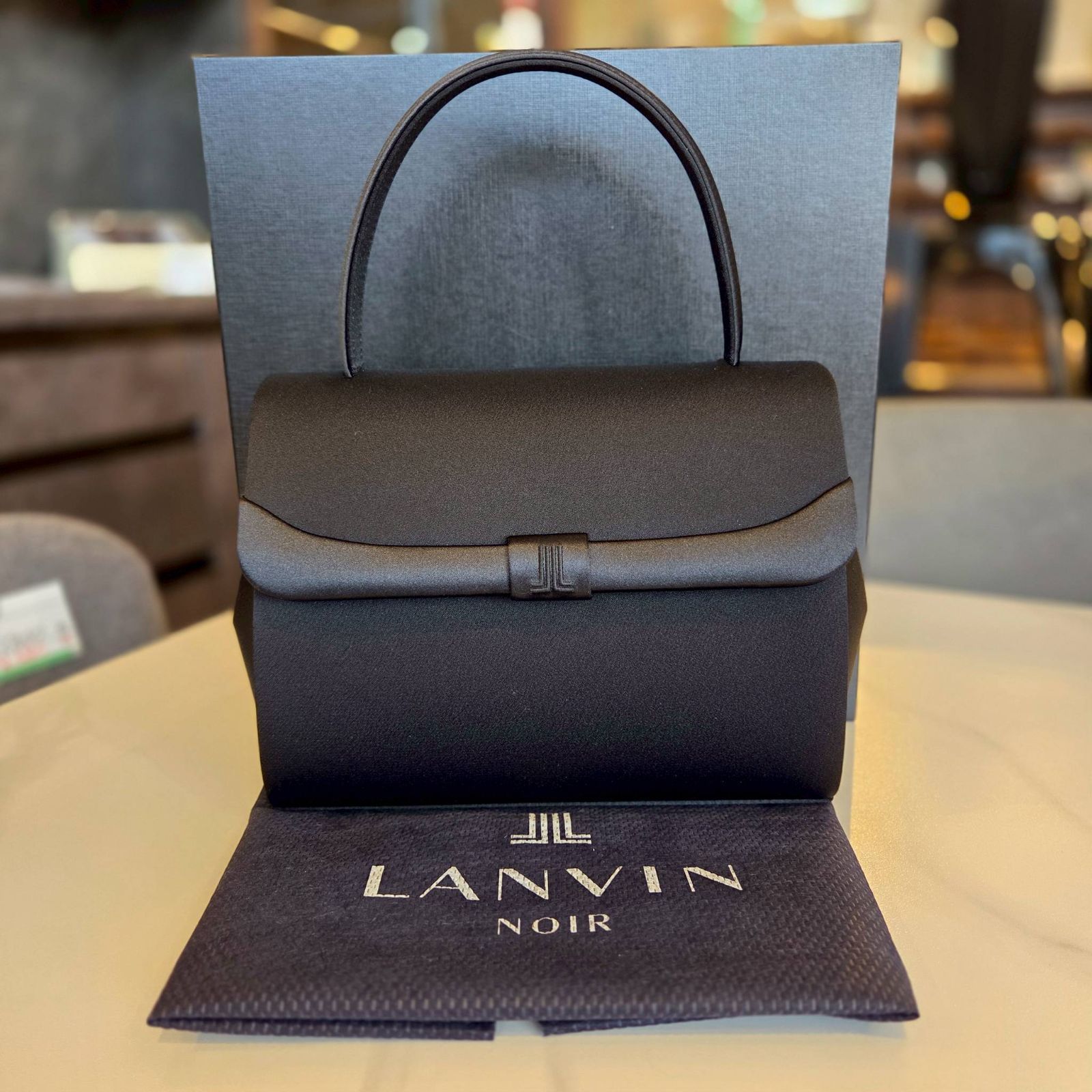 LANVIN NOIR ランバン ノワール フォーマルバッグ ハンドバッグ 日本製 冠婚葬祭