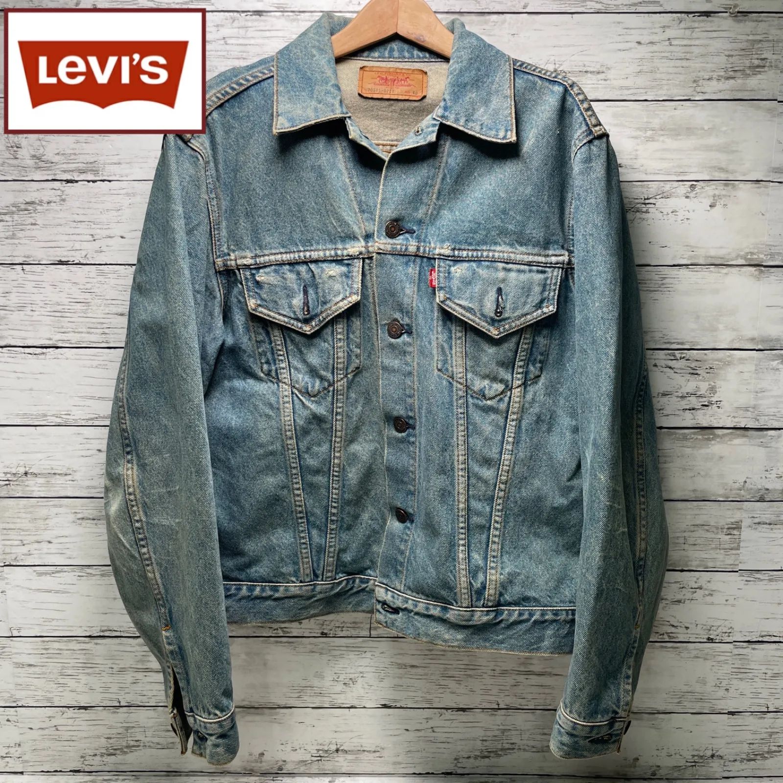 g35 Levi s 3rd デニム Size40トラッカージャケット 70505-0217 ジージャン リーバイス ビンテージ Gジャン