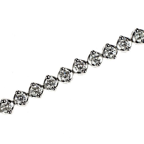 Pt900 ブレスレット Pt900 ダイヤモンド ブレスレット 1.85ct テニス - メルカリ