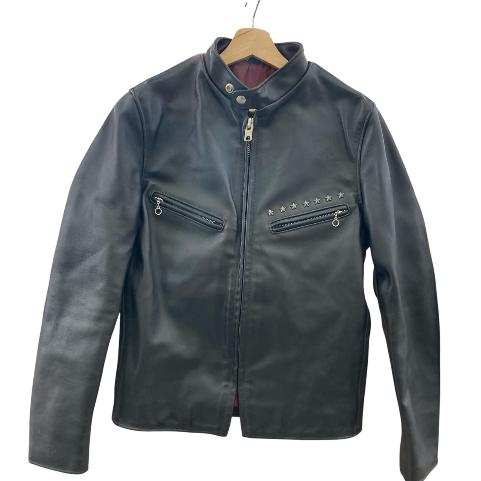 186005 Schott レザーシングルライダースジャケット 34 レザー