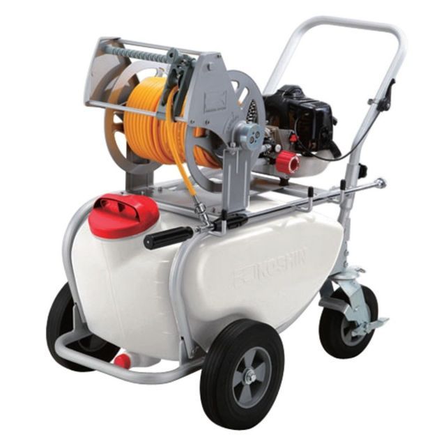 工進 KOSHIN エンジン式 セット 動噴 タンク 50L ES-50T 2サイクル エンジン 6mm ホース 50m リール 整列巻き 消毒 防除 除草 鉄砲