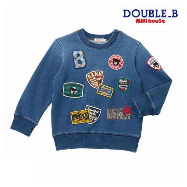 【新品ミキハウス】 インディゴ トレーナー110cm 新品ミキハウス】 インディゴ トレーナー110cm 新品ミキハウス