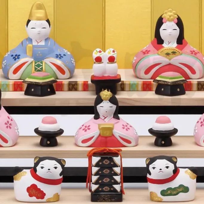 楽天市場】【錦彩 花かざり雛（七段飾り・15人）】立て名札プレゼント