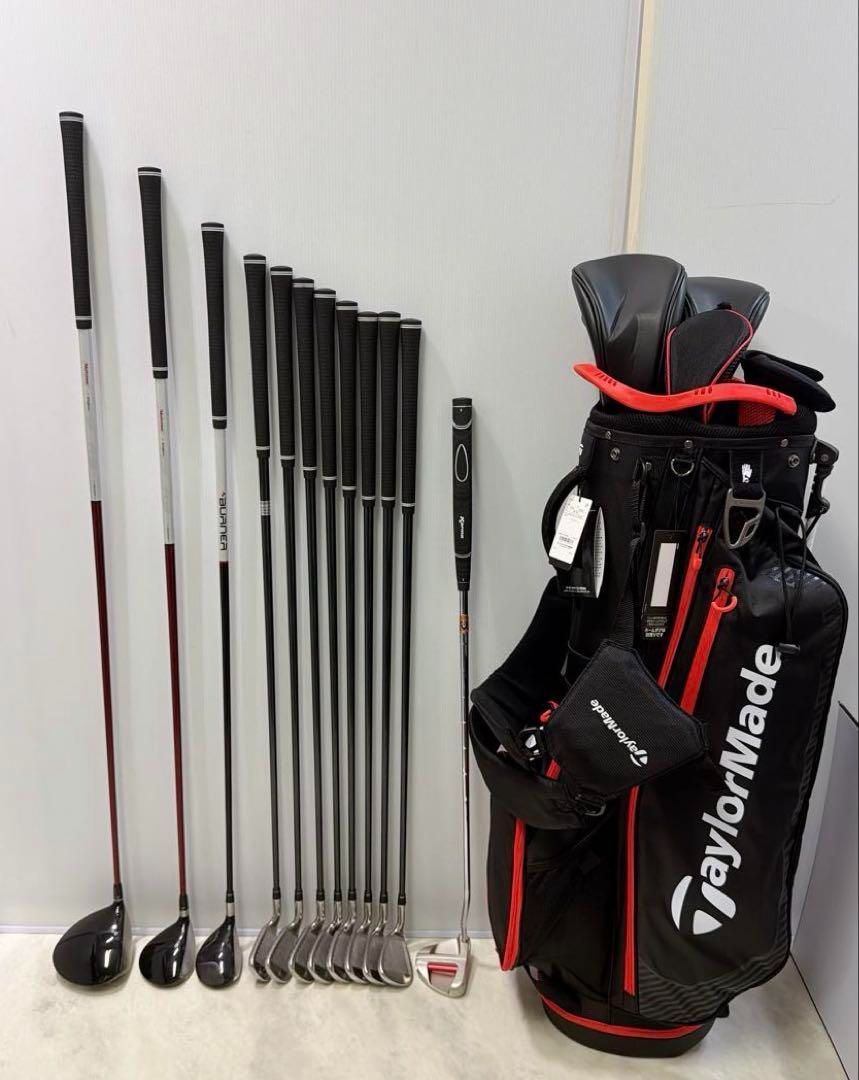 新品グリップ 新品バック テーラーメイド 豪華12本クラブセット