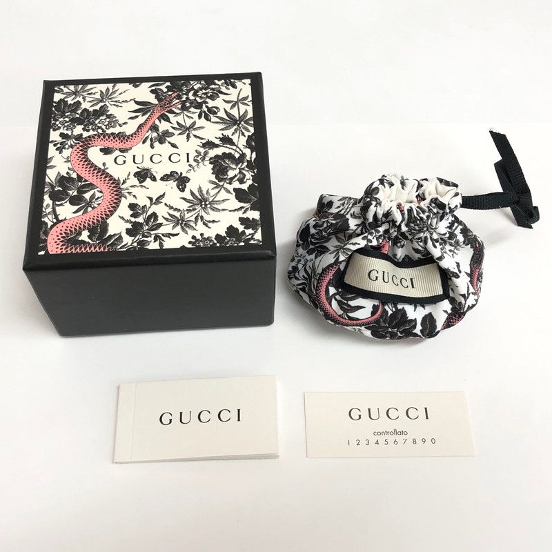 GUCCI シルバーリング ロゴ入り GUCCI グッチ ロゴ リング SV925 シルバー 12号 指輪｜中古