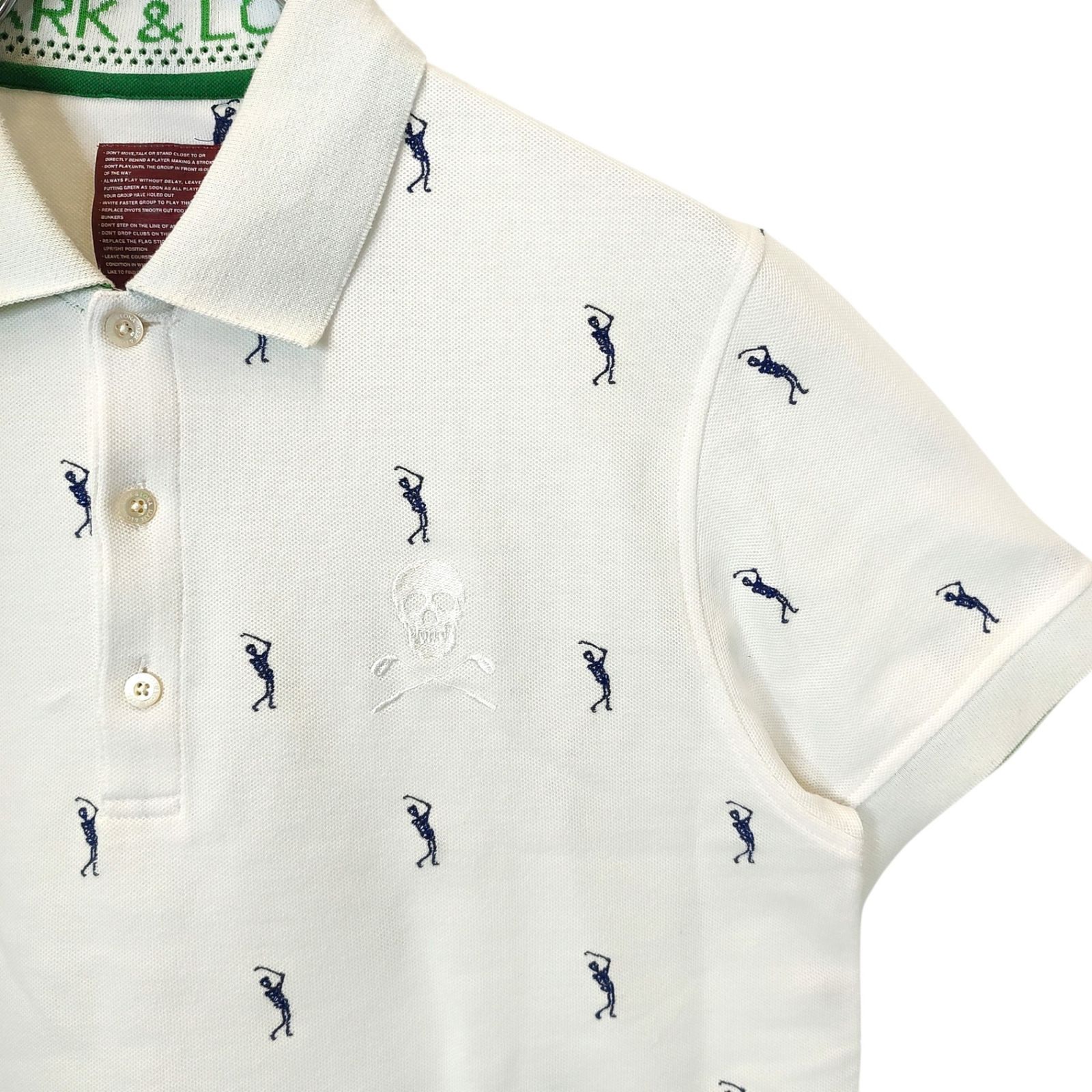 MARK＆LONA マークアンドロナ ゴルフ 総柄 半袖 ポロシャツ ML