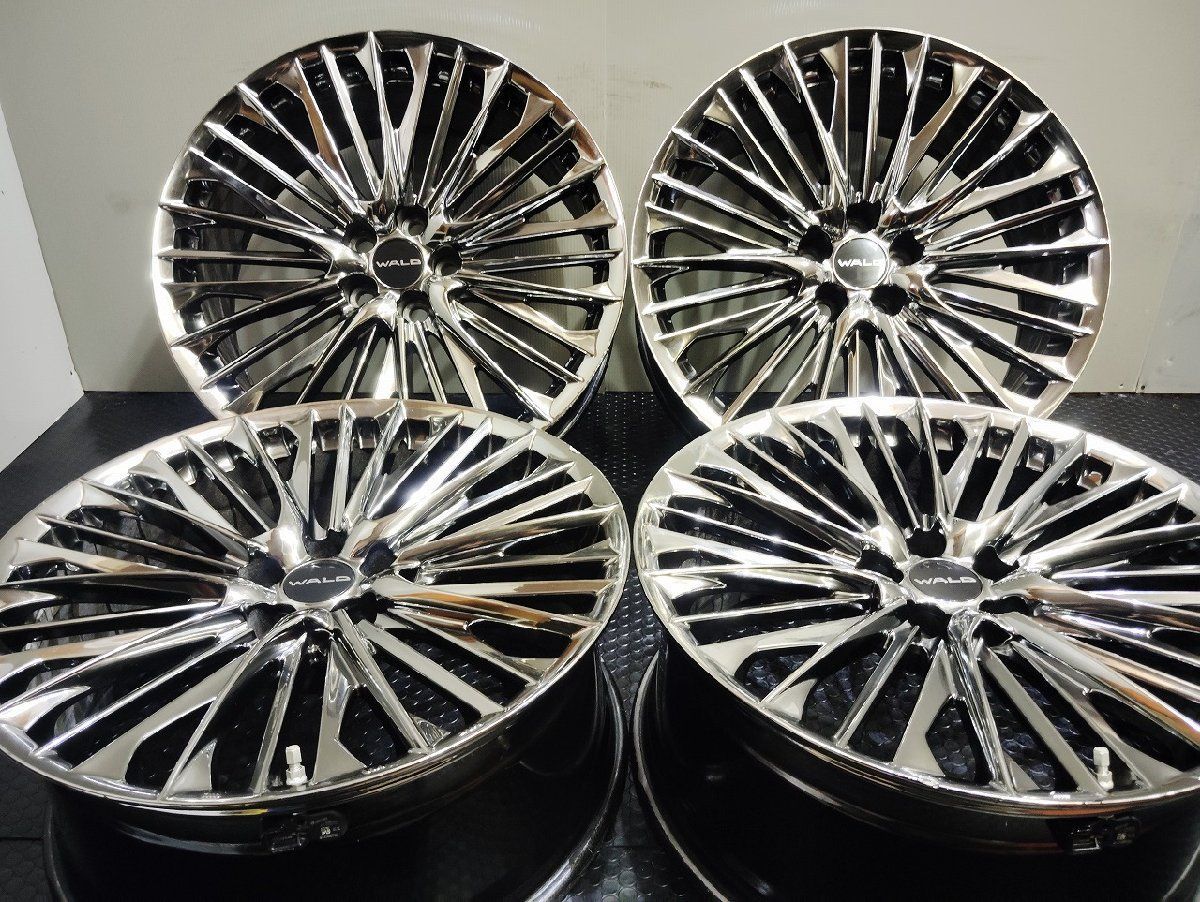 WALD ジェニュインライン F001 社外ホイール 21インチ 4本 9J5HPCD120 20| 33 空気圧センサー付 レクサスLS|LC等 VHH527MY