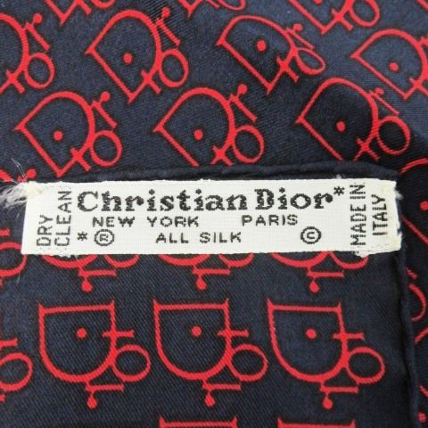 『未使用』Christian Dior シルクスカーフ　トロッター柄　ピンク系 Christian Dior ディオール シルク スカーフ トロッター