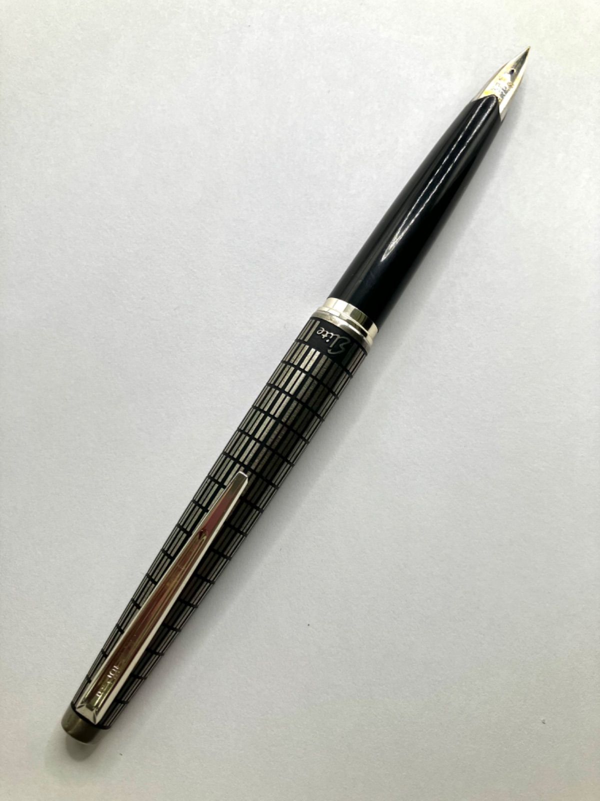 PILOT パイロット 万年筆 】 Elite エリート ペン先18K(750) F細字タイプ ブラック +シルバー ⭐️外観美品（SNA） -  メルカリ