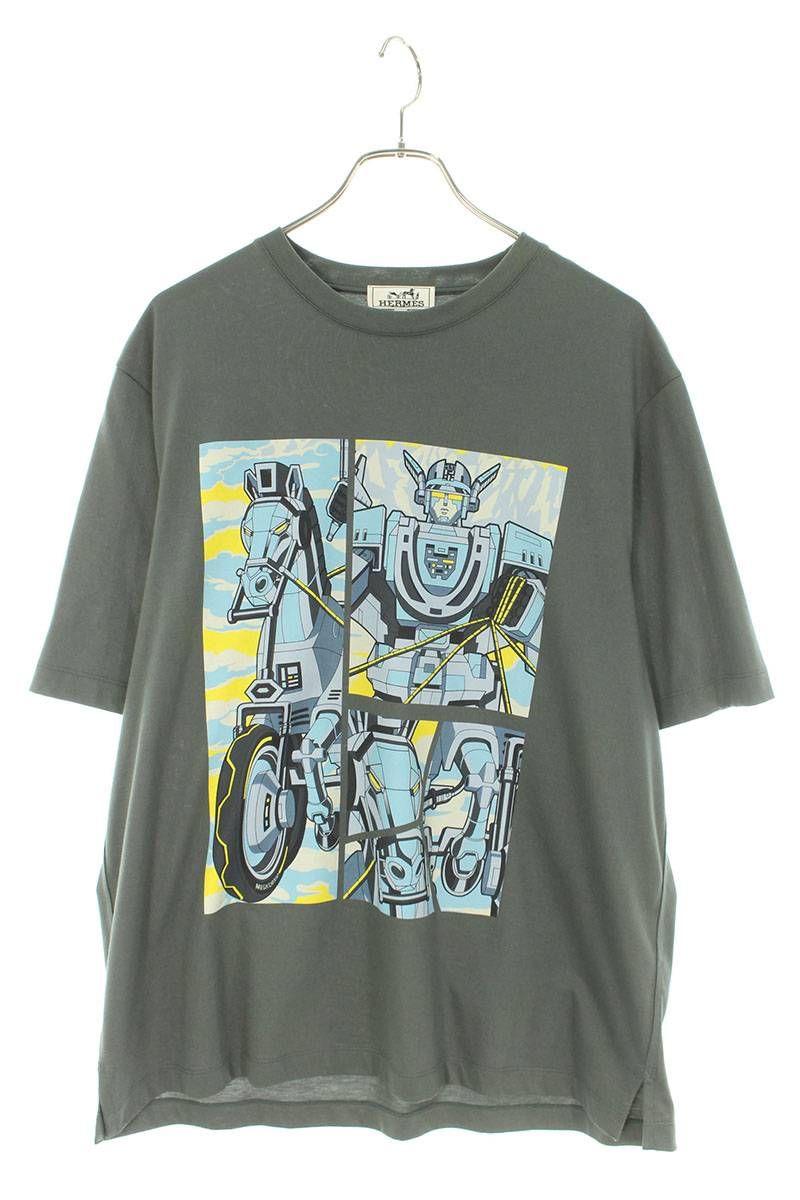 【美品】HERMES エルメス　ハローミスターファリエール　ロボット半袖TシャツBROSSHOP