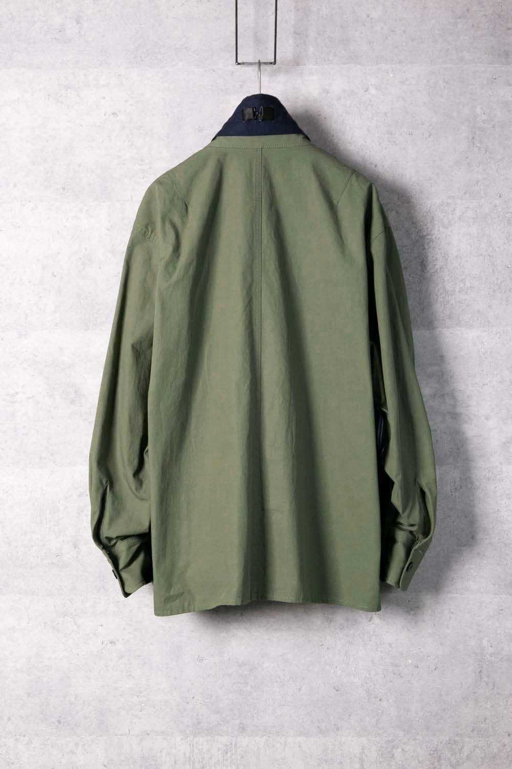 流行に  sacai サカイ FABRIC COMBO SHIRTS ドッキングシャツ - メルカリ トップス