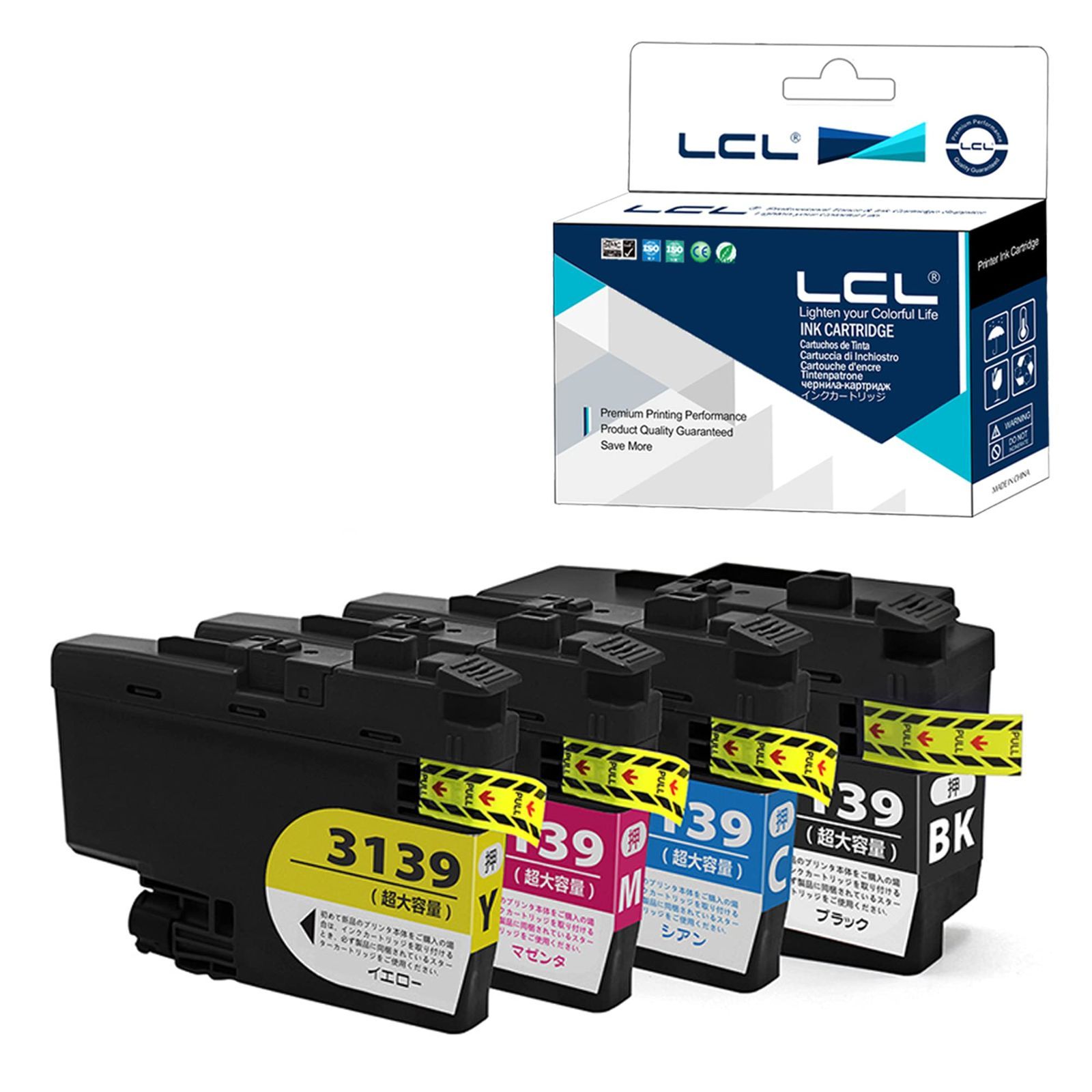 ブラザー インク】LC3139ブラック、マゼンタ、イエロー、シアン