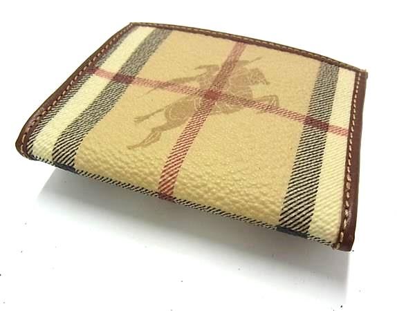美品★BURBERRY コインケース がま口 ノバチェック ゴールド レザー 美品 バーバリー ノバチェック レザー がま口 コインケース 小銭