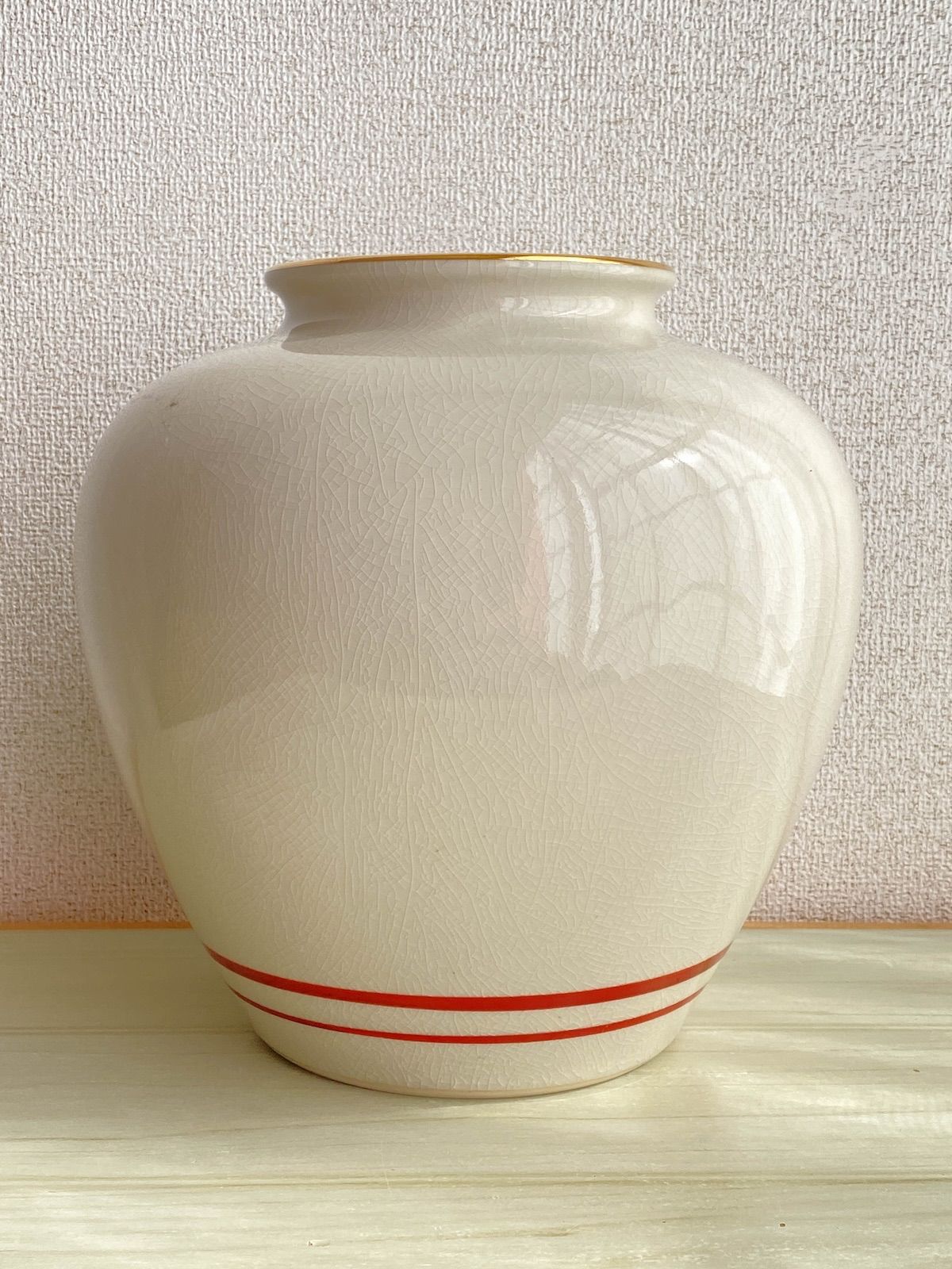 KK162】九谷焼 龍仙 作 花瓶 花鳥図 直径約24cm 高さ約24cm 重さ2.1kg