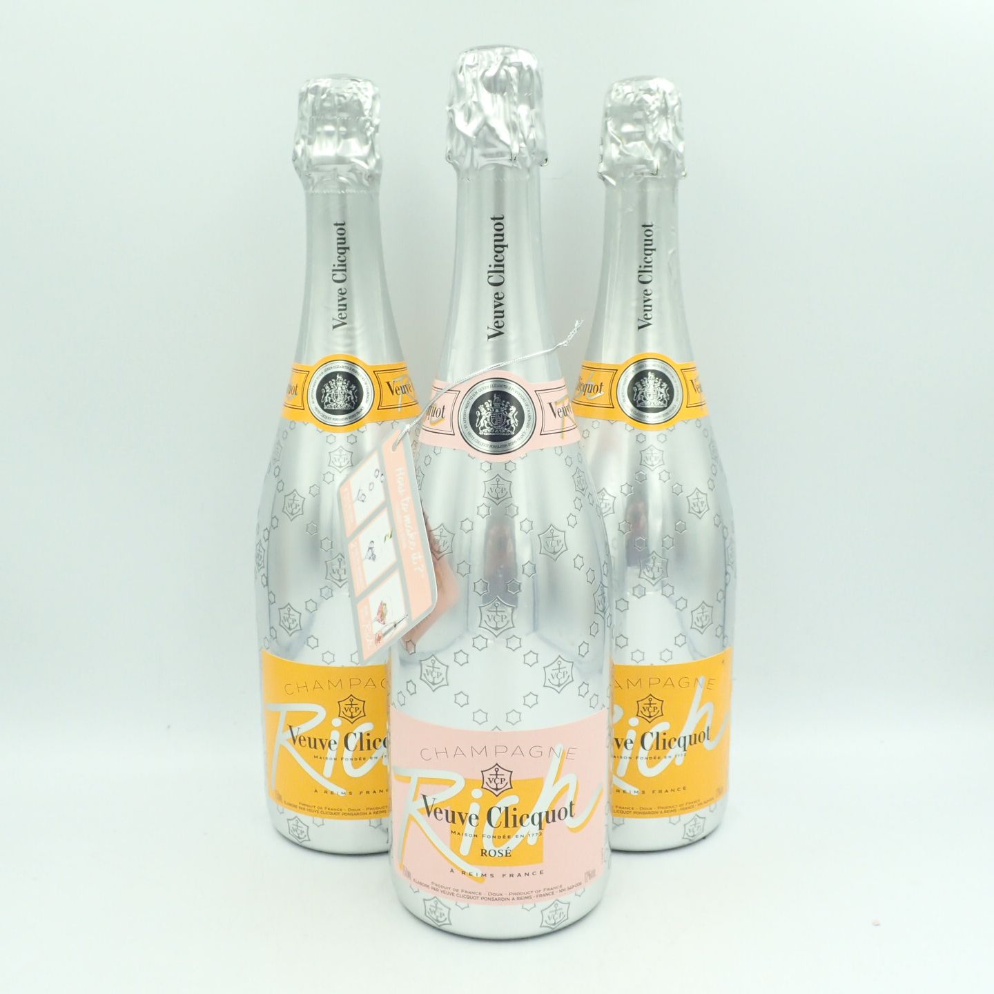 ヴーヴ クリコ ロゼ イエロ― Veuve Clicquot 3本セット【D1】 | www