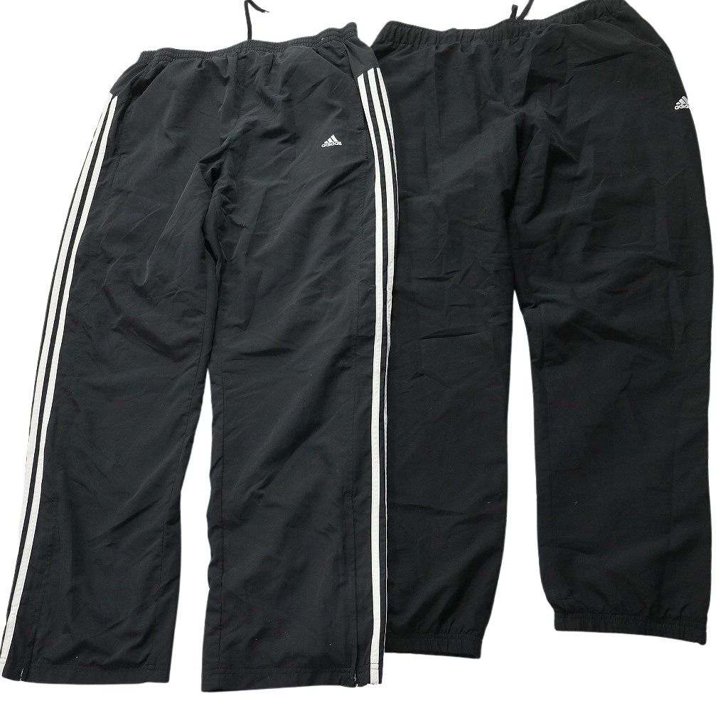 限定一品 古着卸 まとめ売り アディダス adidas ウインドブレーカー パンツ 8枚セット メンズ XL 90s ワイド トラックパンツ 古着 NC0873