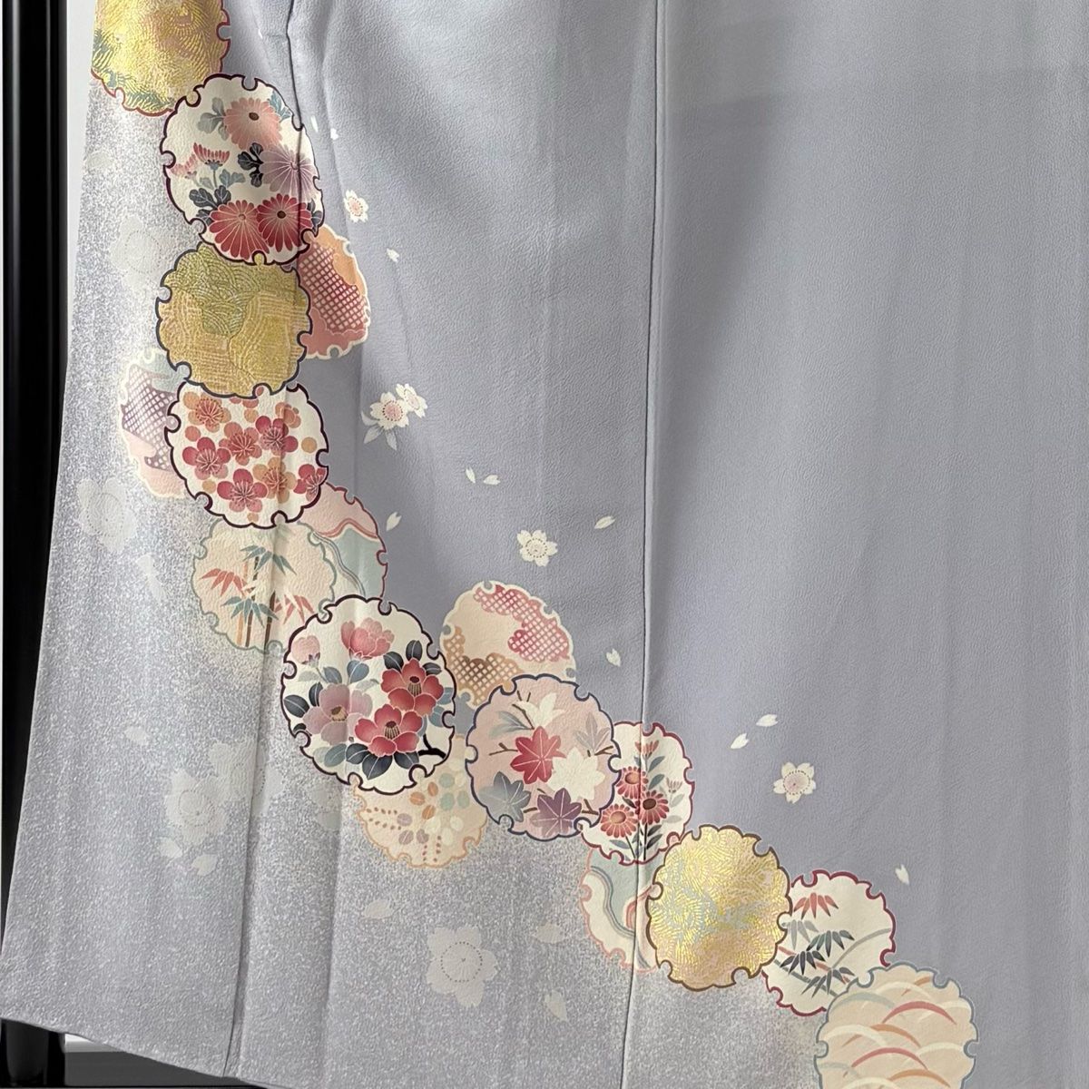 さが美　正絹袷　長襦袢　淡いサーモンピンク　裄68.5袖丈48肩身丈130.5 さが美 正絹袷 長襦袢 淡いサーモンピンク 裄68.5袖丈48