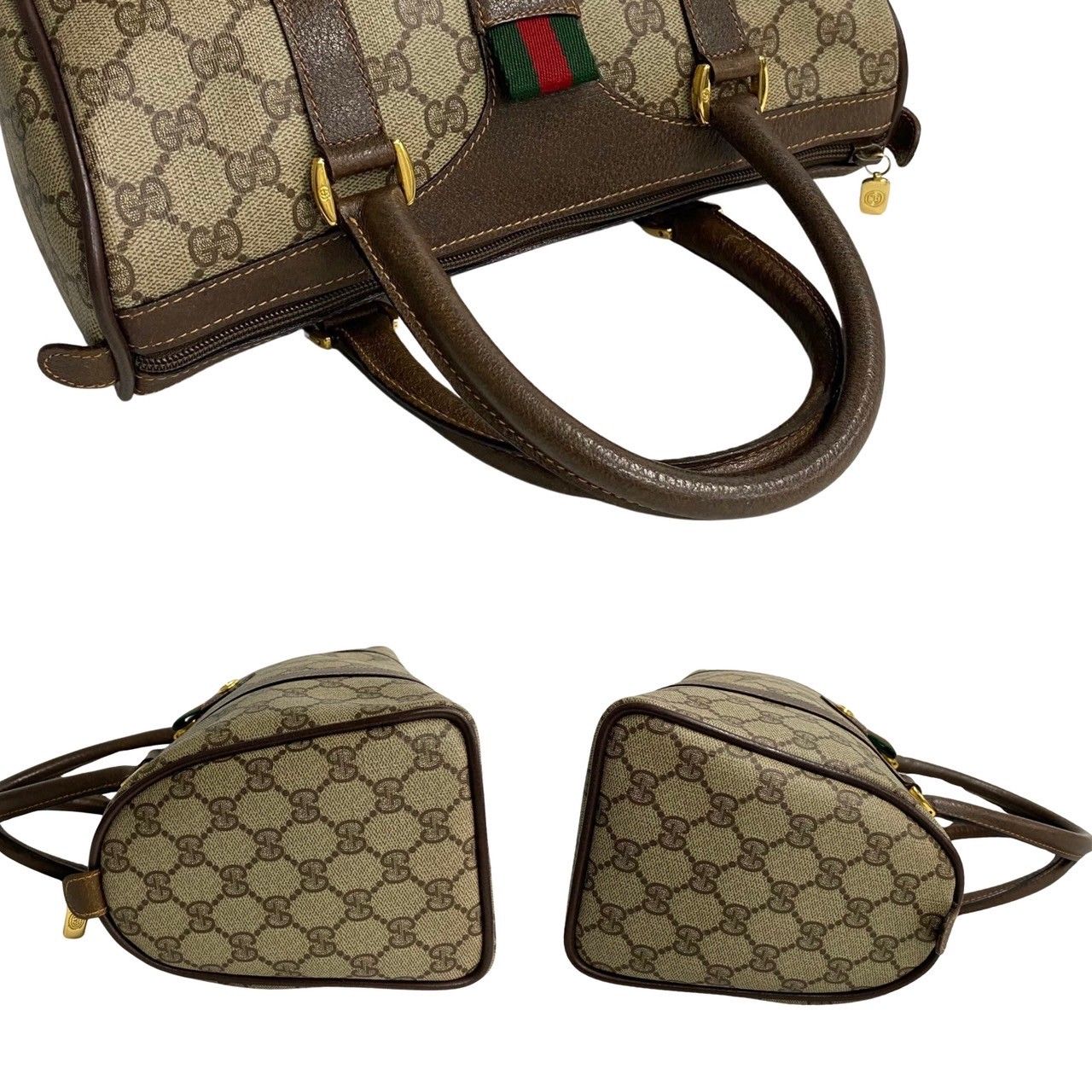 極 美品 GUCCI オールドグッチ グッチ ヴィンテージ シェリーライン GG 